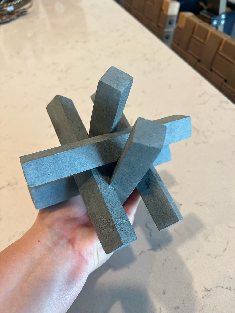 Studio McGee Decorative Puzzle Sculpture - Soapstone - Picture 5 of 5